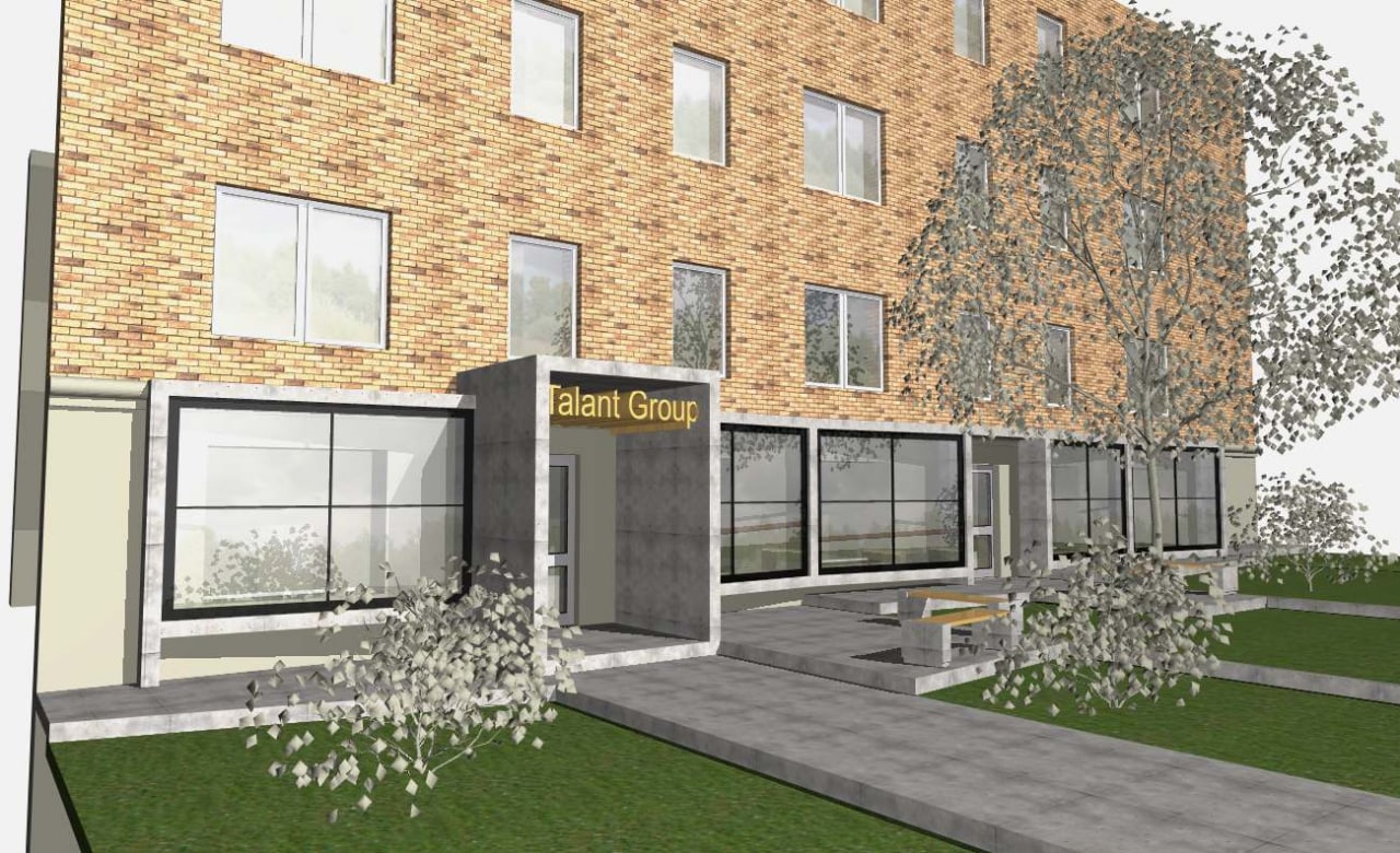 Вхідна група з прибудовою  для офісу компанії Talant school Наталі Могилевської